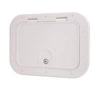 Cocoarm Trappe de Pont de Bateau, Trappe d'accès Marin Résistante aux avec Verrou de sécurité et clé, 12x8 Pouces, Idéale pour Bateau, Yacht, Camping-Car