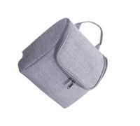 Cocoarm Trousse de Toilette Imperméable en Tissu Oxford, Trousse de Toilette de Voyage 22 X 21,5 X 11 Cm, Rangement Suspendu, Grande capacité, Portable, pour Voyage, Vacances, d'affaires, (Gray)