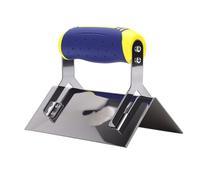 Cocoarm Truelle d'angle Extérieur pour Cloisons Sèches, Outil d'angle Externe en Acier Inoxydable pour Couper les Bords du Ciment, Finition de Surface Lisse, Utilisation Manuelle pour les