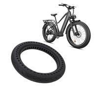 Cocoarm Vélo Électrique Pneu Plein, 14x2.125 Anticrevaison sans Air | Caoutchouc Naturel, Absorption des Chocs en Ruche, sans Gonflage, Résistant à la Chaleur, Pneu pour Trottinette électrique