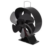 Cocoarm Ventilateur de Cheminée à 6 Pales, Ventilateur de Poêle à Bois en Alliage d'aluminium, alimenté par Chaleur Thermoélectrique de 176 °F à 482 °F, Circulation d'air Silencieuse pour Poêles à