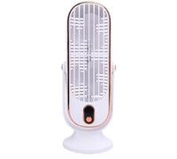Cocoarm Ventilateur Tour de Bureau, Ventilateur de Bureau Portable Rechargeable par USB ABS avec Moteur sans Balais, 5 Vitesses, Batterie 1000 MAh, Refroidissement Compact 25 X 9 Cm pour la Maison,