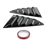 Cocoarm Verurs côté Latérale Louvants 2pcs ABS ABS Blossy Black Car Air Air Vent Scoop Shades for 2016 2017 2018 2019 2020 avec Un Ruban d'installation Facile