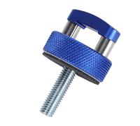 Cocoarm Vis à Pouce de Fixation à Retrait Rapide Billet en Aluminium Écrous à Pouce de Fixation Supérieure Rigide M8 1,25 avec Anneaux de Traction 8 Pièces pour Bronco 2dr 4dr 2021 et Plus (Blue)