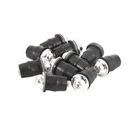 Cocoarm Vis Universelles de Pare-brise de Moto 10 Pièces, Remplacement Hexagonal Intérieur en Aluminium Durable M5 pour Pare-brise de Moto (SILVER)