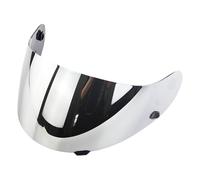 Cocoarm Visière de Casque de Remplacement pour la Série CL-16 CL-17 CS-R1, Bouclier Facial Complet en Polycarbonate pour la Moto (Argenté)