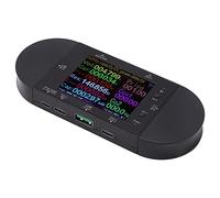 Cocoarm Voltmètre Numérique Testeur USB Compteur de Puissance ABS 5V à 32V Écran Couleur TFT PD QC Détection du Protocole Mise Hors Tension Automatique pour les Utilisateurs de Réparation de Banc