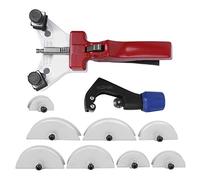 Cocoarm WK666 Cintreuse de Tuyaux Mécanique à Cliquet pour Tubes en Cuivre de 1 4 5 16 3 8 1 2 Pouces et 5 6 8 10 12 Mm avec Indicateur de 90 Degrés pour Réparation Automobile CVC