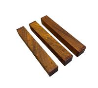 Cocobolo, Lot de 3 Carrelets, Dimensions 140x20x20mm, Bois Précieux Ideal Tournage Sur Bois De Stylos, Lutherie, Instruments De Musique, Coutellerie, Manches De Couteaux, Sculpture, Bijouterie. (3)