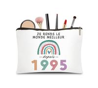 CoCoCherry Cadeau Anniversaire Femme 30 Ans - Cadeau 30 Ans Anniversaire Femme Trousse Maquillage, Cadeau Personnalisé pour Femme 30 Ans