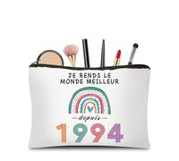 CoCoCherry Cadeau Anniversaire Femme 31 Ans - Cadeau 31 Ans Anniversaire Femme Trousse Maquillage, Cadeau Personnalisé pour Femme 31 Ans