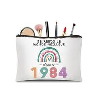 CoCoCherry Cadeau Anniversaire Femme 41 Ans - Cadeau 41 Ans Femme Trousse Maquillage, Cadeau Personnalisé pour Femme 41 Ans