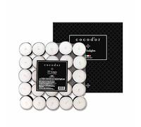 Cocodor Bougies Chauffe-Plat Parfumée/Fleur de Coton (Cotton Flower) / 25 pièces / 4-5 heures de combustion/Bougies à thé, Petites Décoratives Parfumée Bougies, Saint Valentin Décoration