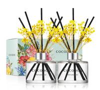 Cocod'or COCODOR Diffuseur à roseaux de Fleurs Conservées/Air Rafraîchissant (Refreshing Air) / 200ml, 2 Paquets/Parfum Ambiance, Diffuseur Parfum Maison, Cadeau pour Femmes, Cadeau Fête des Mères