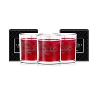 COCODOR Prime Bougie parfumées en Pot/Cerise Noire (Black Cherry) / 130g, 3 paquets/Bougies d'aromathérapie pour la Maison, Cadeau pour Femmes, Cadeau Fête des Mères, Décoration