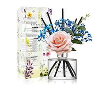 COCODOR Rose Diffuseur à roseaux/Pur Coton (Pure Cotton) / 200ml / Parfum Ambiance, Diffuseur Parfum Maison, Cadeau pour Femmes, Cadeau Fête des Mères