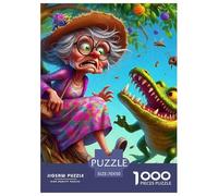 Cocodrilo 1000 Pièces Crocodile coloré Puzzle Adulte Un Puzzle Difficile Jeu De Puzzle pour Toute La Famille Enfants Activité Familiale Parfaite Cadeaux pour Femmes Cadeaux pour Hommes 70x50cm/1000p