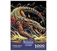 Cocodrilo 1000 Pièces Crocodile coloré Puzzles pour Adultes Un Puzzle Difficile Jeu De Puzzle pour Toute La Famille Enfants Activité Familiale Parfaite Décoration De La Maison 38x26cm/1000pcs