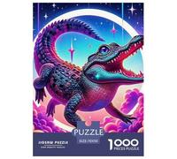 Cocodrilo 1000 Pièces Crocodile coloré Puzzles pour Adultes Un Puzzle Difficile Jeu De Puzzle pour Toute La Famille Divertissement Puzzles Classiques pour Adultes Et Enfants À Partir De Décoration D