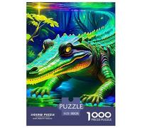 Cocodrilo 1000 Pièces Crocodile coloré Puzzles pour Adultes Un Puzzle Difficile Jeu Éduchatif Défi Jouets Divertissement Puzzles Classiques pour Adultes Et Enfants À Partir De Jeu De Puzzle pour Tout