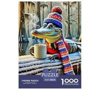 Cocodrilo 1000 Pièces Crocodile coloré Puzzles pour Adultes Un Puzzle Difficile Jeu Éduchatif Défi Jouets Enfants Jeu De Puzzle pour Toute La Famille Décoration De La Maison 38x26cm/1000pcs