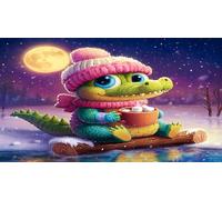 Cocodrilo Puzzle 1000 pièces Educa Jouet en Bois Cadeau Unique De l'art Décoration Jeu éduchatif Challenge Toy pour Adultes et Enfants à partir de 14 Ans 75x50cm/1000pcs