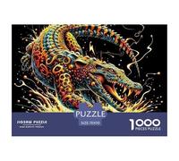 Cocodrilo Puzzle Élégant Pensé pour Les Moments Calmes en Intérieur, Valorisant Fantastique par Une Organisation Claire Propice À L’Attention Et Au Bien Être 70x50cm/1000pcs