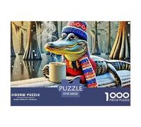 Cocodrilo Puzzle en Papier Haut De Gamme Pensé pour Moments Calmes, Intégrant Fantastique afin De Renforcer Patience Attention Et Satisfaction Progressive Au Quotidien 38x26cm/1000pcs