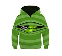 CoCokahu Sweat à capuche pour enfant, motif dessin animé, imprimé 3D, unisexe, pour Halloween, Noël, en polyester