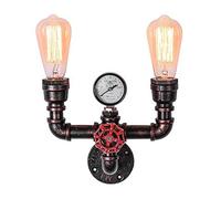 COCOL Vintage Steampunk Appliques Murales Rustique Tuyau D'eau Applique Industrielle Applique Murale pour Cafe Bar Décoration,E27 (non inclus) (Color : H)