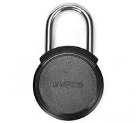 cocolele NFC Cadenas intelligent sans clé avec application mobile, cadenas extérieur étanche pour gym, école, clôture, hôtel, bagages, entrepôt, noir