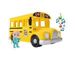 CoComelon CMW0137 Bus de Mitsing avec Musique et JJ, Version Officielle en Langue Allemande, pour Enfants à partir de 2 Ans, Jaune