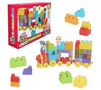 COCOMELON, Coffret Train avec 2 Figurines, 40 pièces, Construction à Briques, Jouet pour Enfants dès 18 Mois, GIOCHI PREZIOSI, CCM07