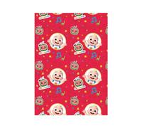 Cocomelon Rouleau de papier cadeau 4 m x 70 cm ouvert Produit sous licence officielle Produit sous licence responsable FSC Multicolore