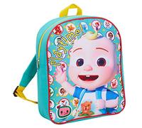CoComelon Sac à dos pour enfants, garçons et filles, sac à dos pour chambre d'enfant, sac à déjeuner, aqua, taille unique