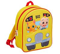 CoComelon Sac à Dos pour Enfants - Roues 3D sur le Bus - Sac de Transport pour Garçons et Filles - Jouets, Déjeuner, Voyage et Vacances