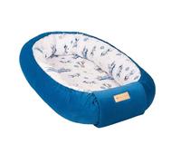 Cocon bébé, réducteur de lit, nid bébé, douillet (couleur: bleu marine, Renard avion bleu)