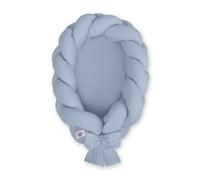 Cocon bébé tressé 2 en 1 - Bleu sale