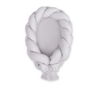 Cocon bébé tressé 2 en 1 - Gris