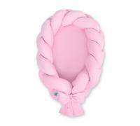 Cocon bébé tressé 2 en 1 - Rose