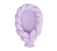 Cocon bébé tressé 2 en 1 - violet