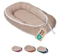 Cocon bébé ULLENBOOM Velours Côtelé Sable (55 x 95 cm Nid de bébé, nid en coton, utilisable comme coussin pour bébé)