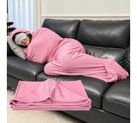 Cocon de Sommeil À Capuche Portable | Couverture En Tissu Extensible Respirant Sac de Couchage Confortable for Tout Le Corps