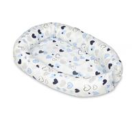 Velinda Cocon pour bébé, Gigoteuse, 100% Cotton (Dessin: Coeurs Bleus)