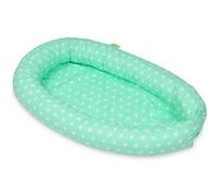 Cocon Gigoteuse Etoiles Blanches Sur Fond Bleu Menthe