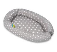 Cocon Gigoteuse Pois Sur Fond Gris Etoiles Blanches-Fond Gris