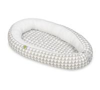 Velinda Cocon pour bébé, Gigoteuse, 100% Cotton (Dessin: Triangles Blancs et Gris - Blanc)