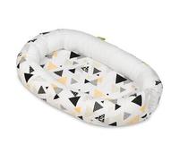 Cocon Gigoteuse Triangles Jaunes Blanc