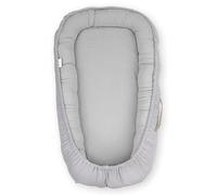 Cocon pour nouveau-né Gris - Nid bébé doux en coton & velours, hypoallergénique, lounger portable 0-8 mois, confort & bien-être au quotidien, fabriqué en Europe