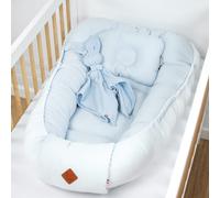 Cocon réducteur lit coton nid bleu 0 -